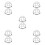 10 Pcs Round Fire Alarm Sensor Cover Flush Mount Wall Sprinkler Cage 4