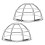 10 Pcs Round Fire Alarm Sensor Cover Flush Mount Wall Sprinkler Cage 2