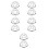 10 Pcs Round Fire Alarm Sensor Cover Flush Mount Wall Sprinkler Cage 9
