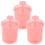 15Pièces Flacon Mousse Rose Et Manuel Pour Voyage 3