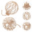 12Pcs Clear Plastic Baubles for Xmas Tree Crafts 11
