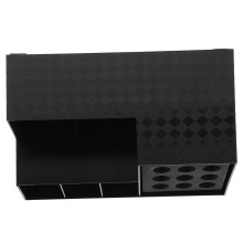 4Pcs Black ABS Scissors Holder Hairdressing Tool Storage Box for Home