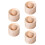5Pcs Khaki Wood Dumpling Skin Pressers DIY Dumpling Wrapper Tool Set 8