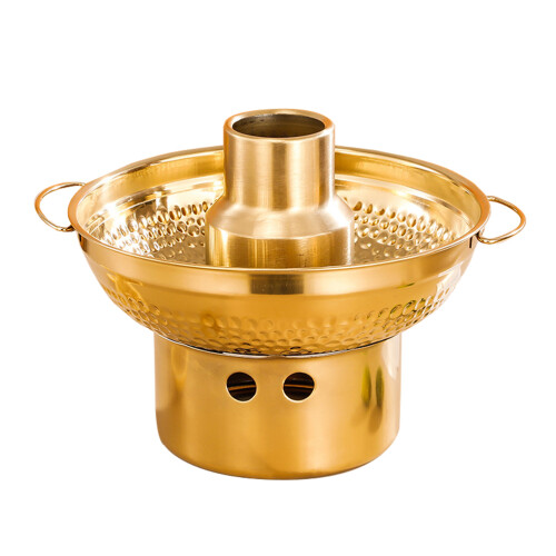 2Pièces Récipient Dessert Inox Doré Pot Cuisine Durable Multi-Usage