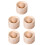 5Pcs Khaki Wood Dumpling Skin Pressers DIY Dumpling Wrapper Tool Set 3