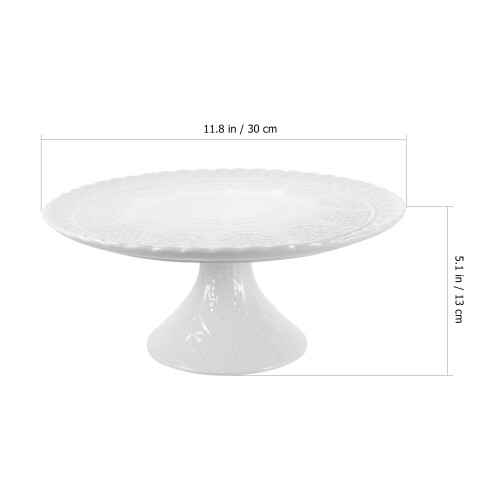 Party Dessert Display Stand Desktop Snack Cake Serving Tray Ceramic 1