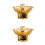 2Pièces Récipient Dessert Inox Doré Pot Cuisine Durable Multi-Usage 7