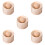 5Pcs Khaki Wood Dumpling Skin Pressers DIY Dumpling Wrapper Tool Set 5