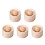 5Pcs Khaki Wood Dumpling Skin Pressers DIY Dumpling Wrapper Tool Set 9