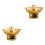 2Pièces Récipient Dessert Inox Doré Pot Cuisine Durable Multi-Usage 5