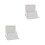 2Pcs White PP Shoes Stand Wall Mounted Space-Saving Rack 5