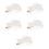 5pcs Acrylic Clear Bell Ornament Xmas Tree Hanging Decor 9