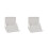2Pcs White PP Shoes Stand Wall Mounted Space-Saving Rack 8