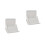 2Pcs White PP Shoes Stand Wall Mounted Space-Saving Rack 3