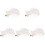 5pcs Acrylic Clear Bell Ornament Xmas Tree Hanging Decor 4