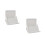 2Pcs White PP Shoes Stand Wall Mounted Space-Saving Rack 9