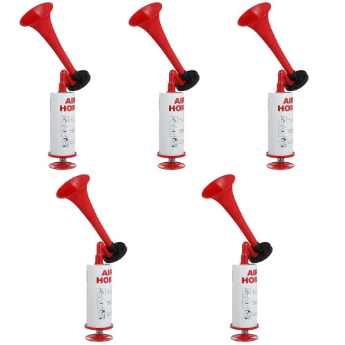 5Pcs Multi Use Handheld Air Horns Durable Plastic Metal Cheer Props 2