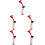 5Pcs Multi Use Handheld Air Horns Durable Plastic Metal Cheer Props 6