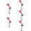 5Pcs Multi Use Handheld Air Horns Durable Plastic Metal Cheer Props 10