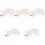 5pcs Acrylic Clear Bell Ornament Xmas Tree Hanging Decor 5