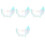 4Pcs Frameless Acrylic Moon Mirror Multi Color for Vanity Table Decor 4