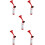 5Pcs Multi Use Handheld Air Horns Durable Plastic Metal Cheer Props 8