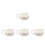 4Pcs Small White Ceramic Milk Pitcher with Handle for Tea and Coffee 9