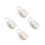 4Pcs Small White Ceramic Milk Pitcher with Handle for Tea and Coffee 8