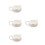 4Pcs Small White Ceramic Milk Pitcher with Handle for Tea and Coffee 6