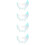 4Pcs Frameless Acrylic Moon Mirror Multi Color for Vanity Table Decor 7
