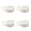 4Pcs Small White Ceramic Milk Pitcher with Handle for Tea and Coffee 5