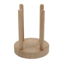 3Pcs Beige Cup and Lid Organizer Wooden Dispenser for Home Storage Use