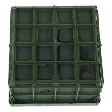 10Pcs Square Green Floral Foam Cage with Suction Cups for Wedding Cars