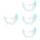 4Pcs Frameless Acrylic Moon Mirror Multi Color for Vanity Table Decor 6