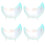 4Pcs Frameless Acrylic Moon Mirror Multi Color for Vanity Table Decor 5