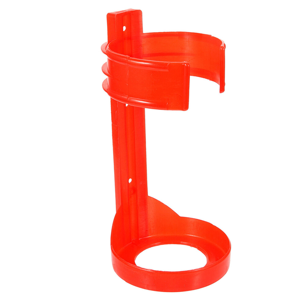 5Pcs Durable Plastic Fire Extinguisher Wall And Car Mount Brackets Red 3632663974564