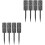 8Pcs Black Plastic Spiked Vase for Graveside Outdoor Flower Storage 3