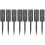8Pcs Black Plastic Spiked Vase for Graveside Outdoor Flower Storage 2