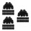 90Pcs Black Pre-Filter Sponge Sleeves for Fish Tank Filter Protection 5