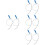 8Pcs Silver Drain Cleaning Tool Flexible Claw Pickup for Home Plumbing 7