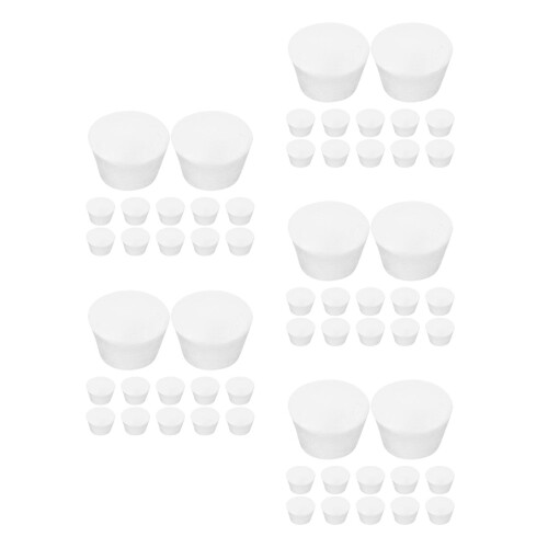 60Pcs Reusable Black Foam Cupcake Dummies for Cake Decorating Crafts 2