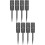 8Pcs Black Plastic Spiked Vase for Graveside Outdoor Flower Storage 7