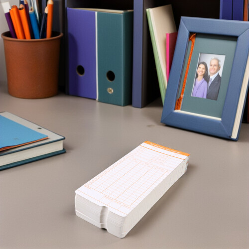 1000 Sheets Attendance Paper Cards For Time Clock Payroll Recording 2