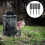 8Pcs Black Plastic Spiked Vase for Graveside Outdoor Flower Storage 10