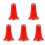 5Pcs Red Plastic Clarinet Bell Easy Replacement for Music Instrument 4