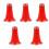 5Pcs Red Plastic Clarinet Bell Easy Replacement for Music Instrument 5