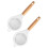 8 Pcs Fine Mesh Straining Sieve With Wood Handle For Kitchen Use 2