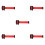 5Pcs Retractable Isolation Rail Warning Belt For School 9