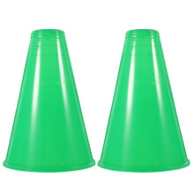 8Pcs Portable Green Party Noise Maker Horns for Sports and Game Events