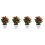 4Pcs Lifelike Artificial Potted Fruit Tree Tabletop Decor 6